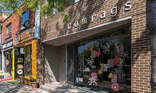 Comrags storefront in Toronto