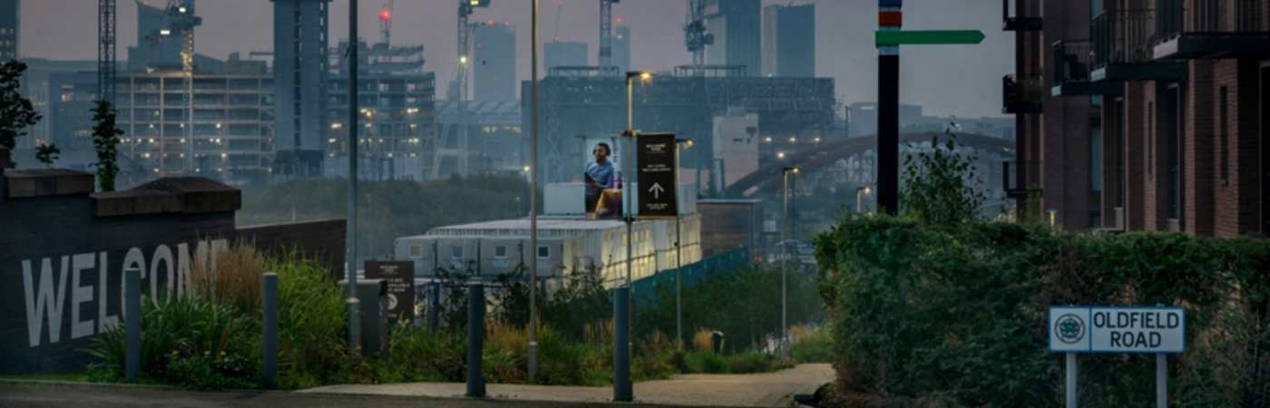 A picture of Manchester from Oldfield Road